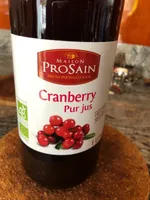 100% pur jus de cranberry