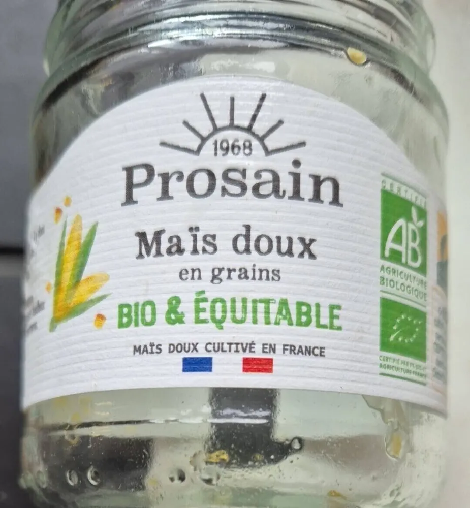 Maïs doux en grains BIO & ÉQUITABLE