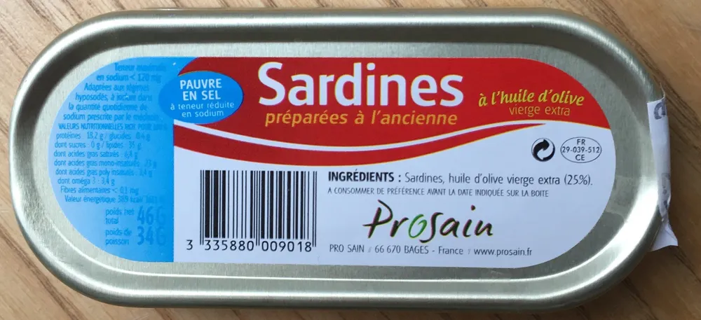 46G Sardines Huile D'olive 1 / 15