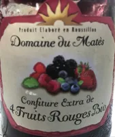 Confiture Extra de 4 fruits rouges Bio