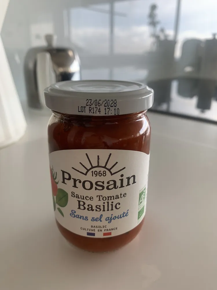 Sauce Tomate Basilic Sans sel ajouté