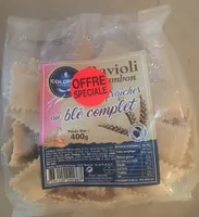 Ravioli jambon au ble complet