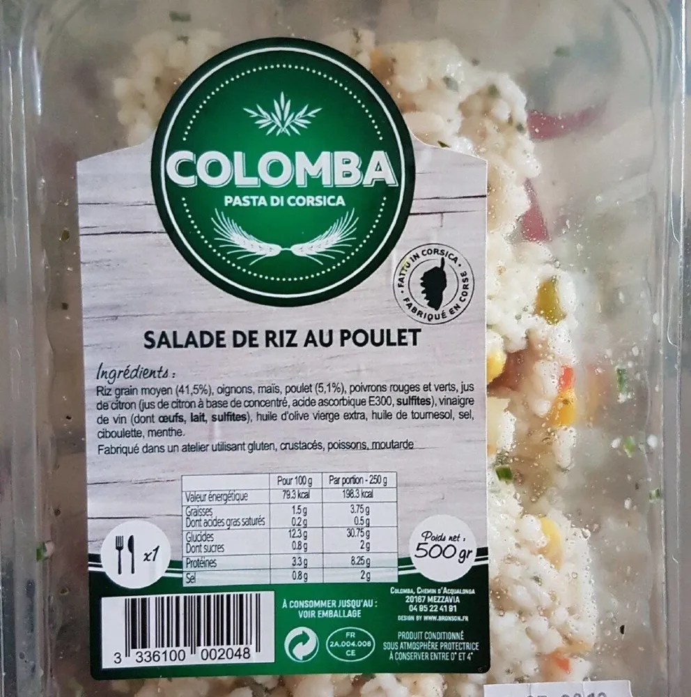 Salade de riz au poulet