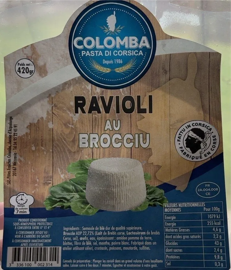 Ravioli au Brocciu