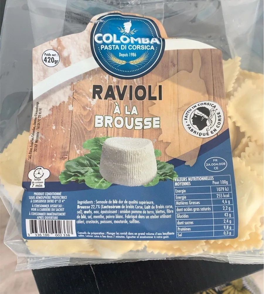 Ravioli a la brousse