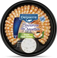Couronne de crevettes sauce Fines Herbes