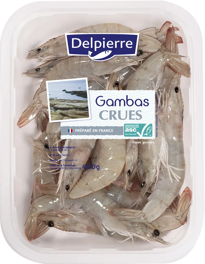 Gambas crues 30/40 400g