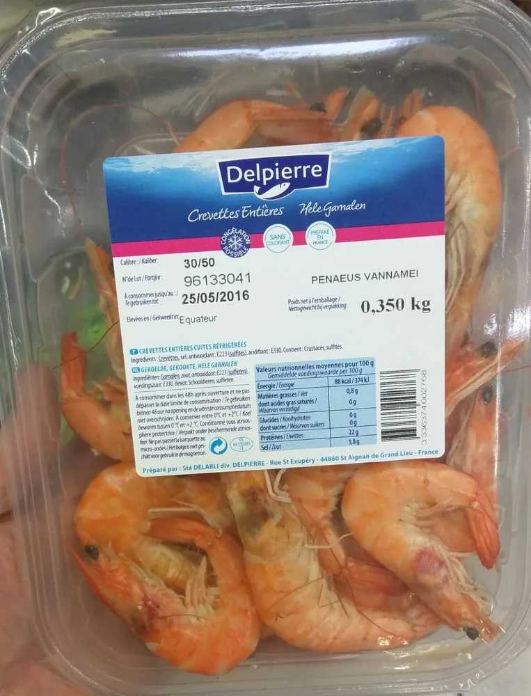 Crevettes entières