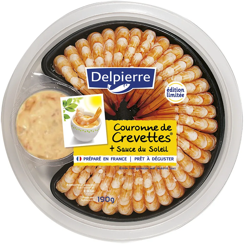 Couronne de crevettes sauce du soleil