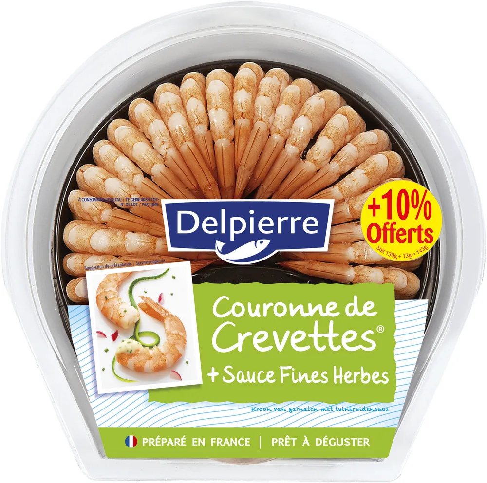 Couronne de crevettes sauce Fine Herbes + 10% OFFERT