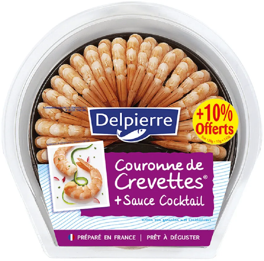 Couronne de crevettes sauce cocktail+ 10% Offert