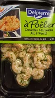A poeler crevettes marinées ail et persil