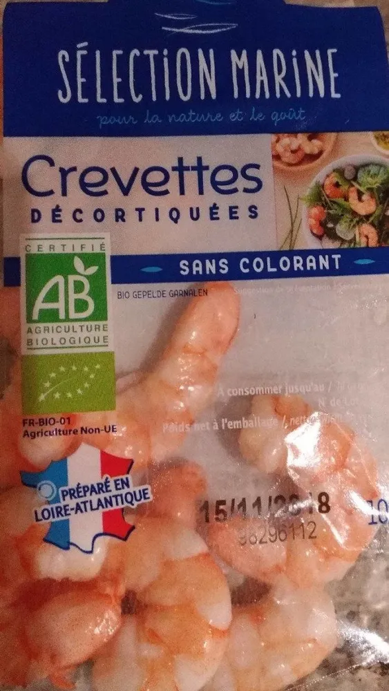 Crevettes décortiquées