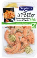 Queues de crevettes Bio basilic & tomate - a poêler