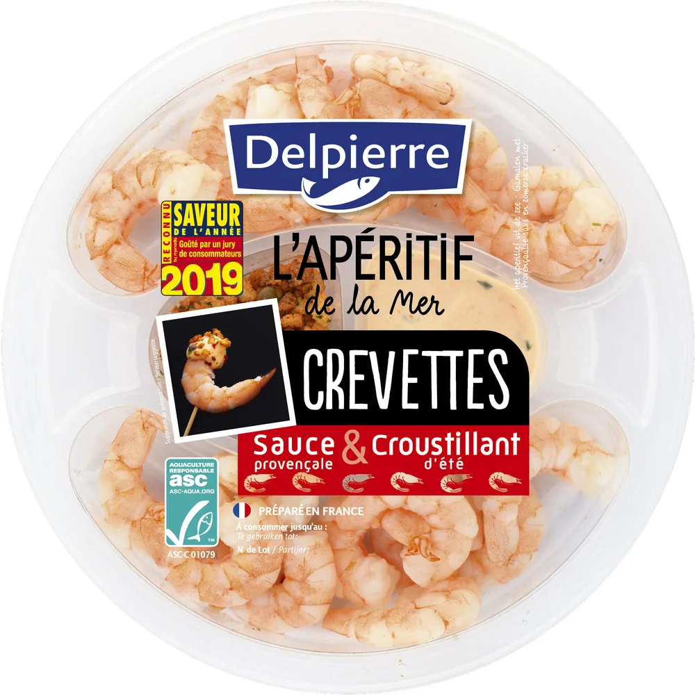 Crevettes sauce et croustillant été