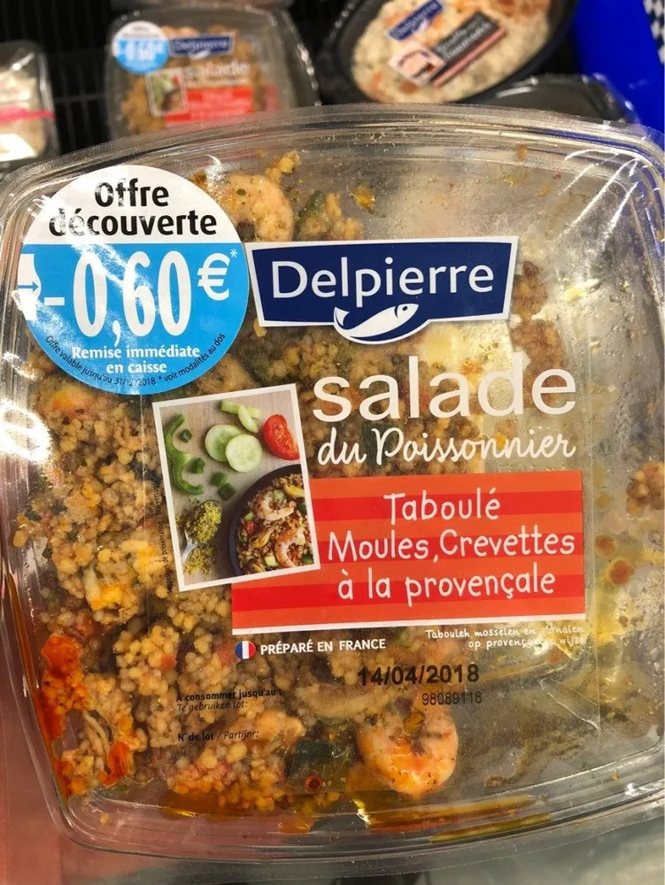 Taboulé moule crevette à la provençale
