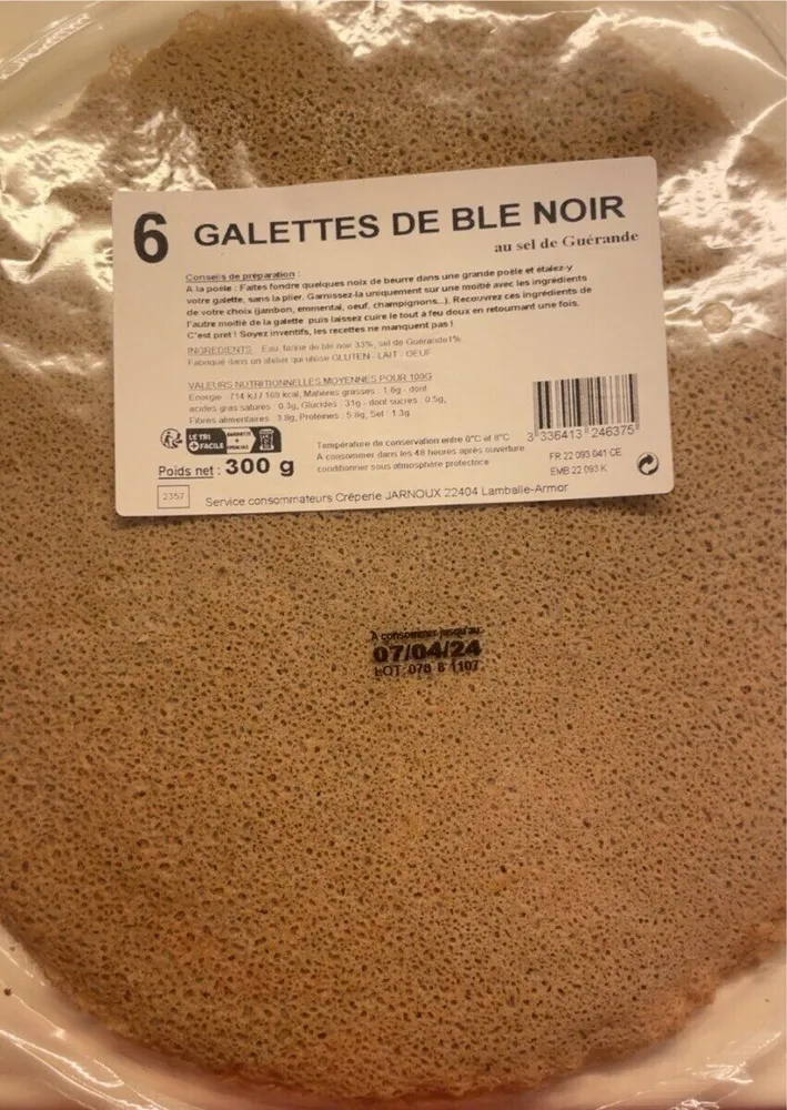 Galettes de blé noir
