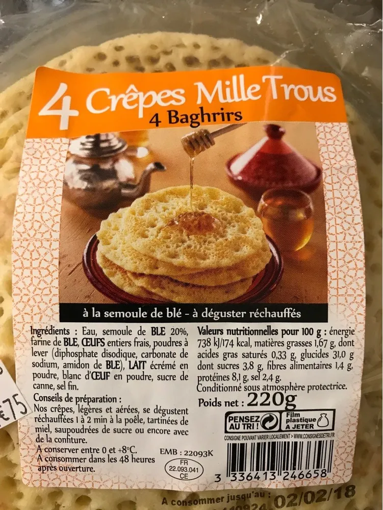 4 crêpes mille trous