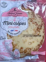 4 mini crêpes à la vanille