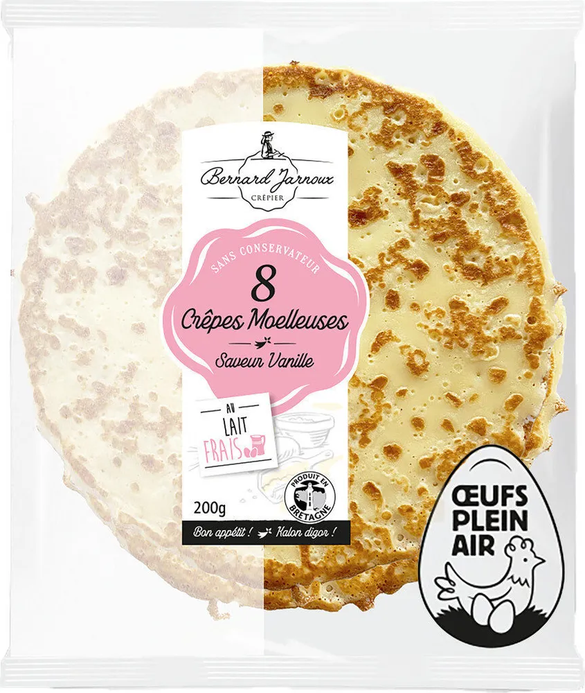 8 CREPES MOELLEUSES VANILLE
