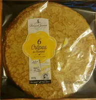 6 crêpes de froment au sucre de canne