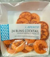 24 Blinis Cocktail, Poivrons Marinés et Piquillos