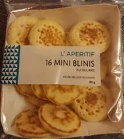 16 mini blinis au beurre