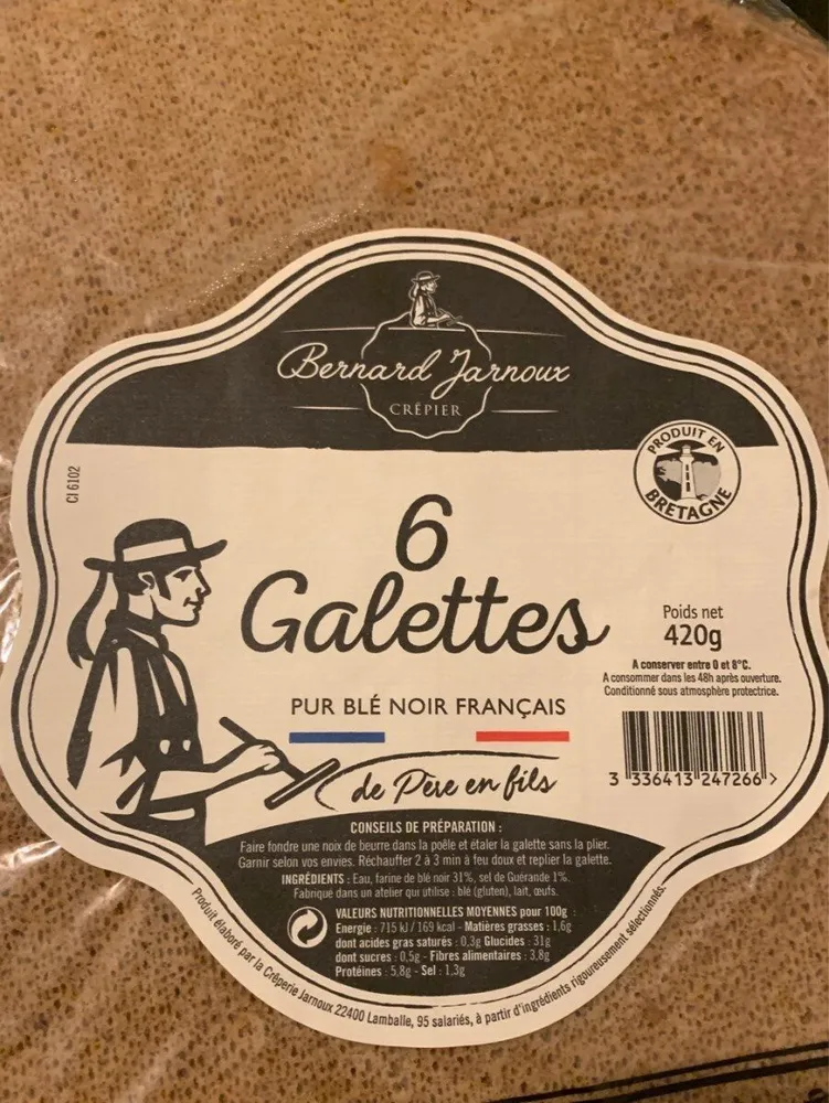 6 galettes
