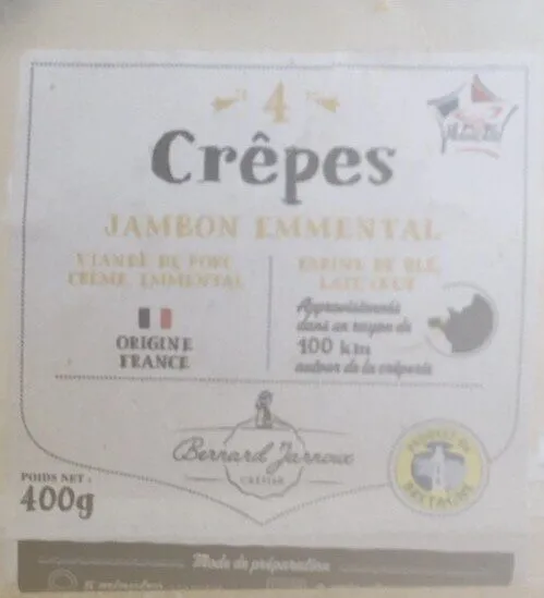 Crêpes jambon emmental