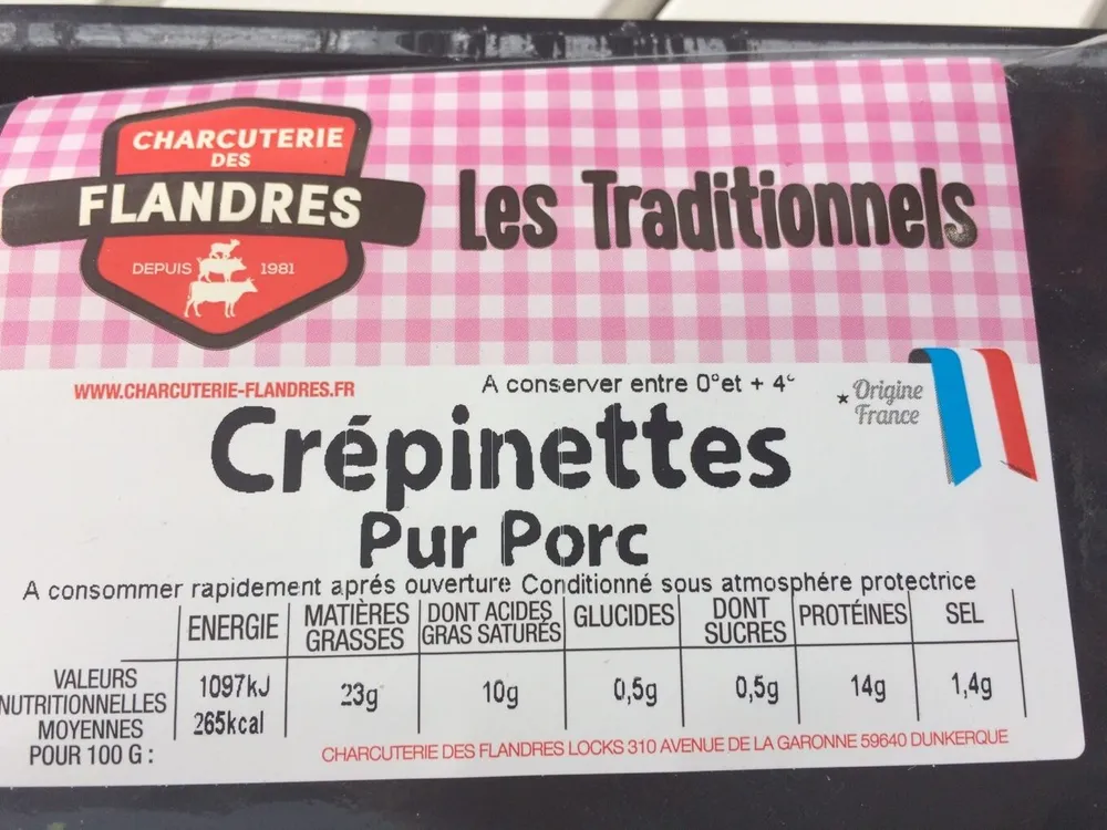 Crepinettes pur porc