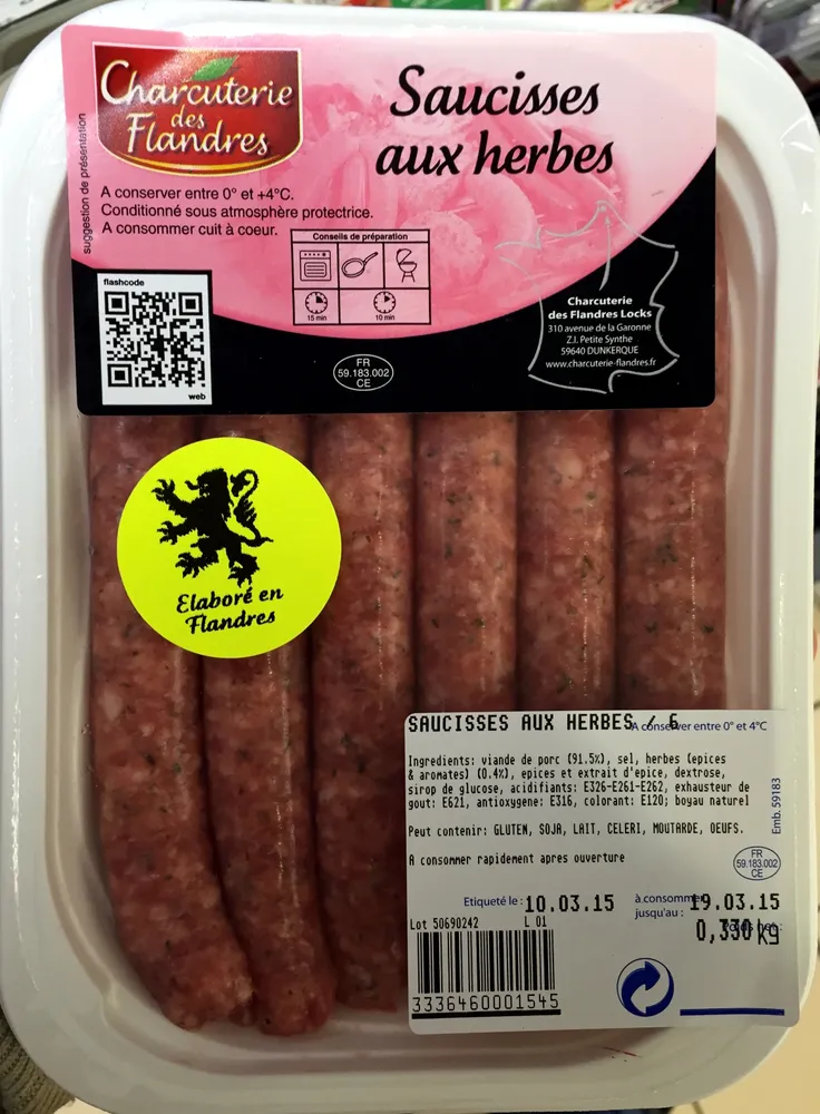 Saucisses aux herbes
