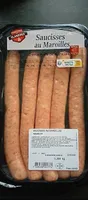 Charcuterie Flandres, Saucisses au maroilles, la barquette de 370 g