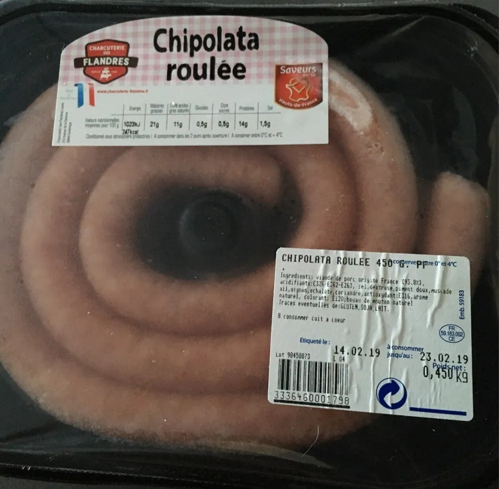 Chipolata roulee