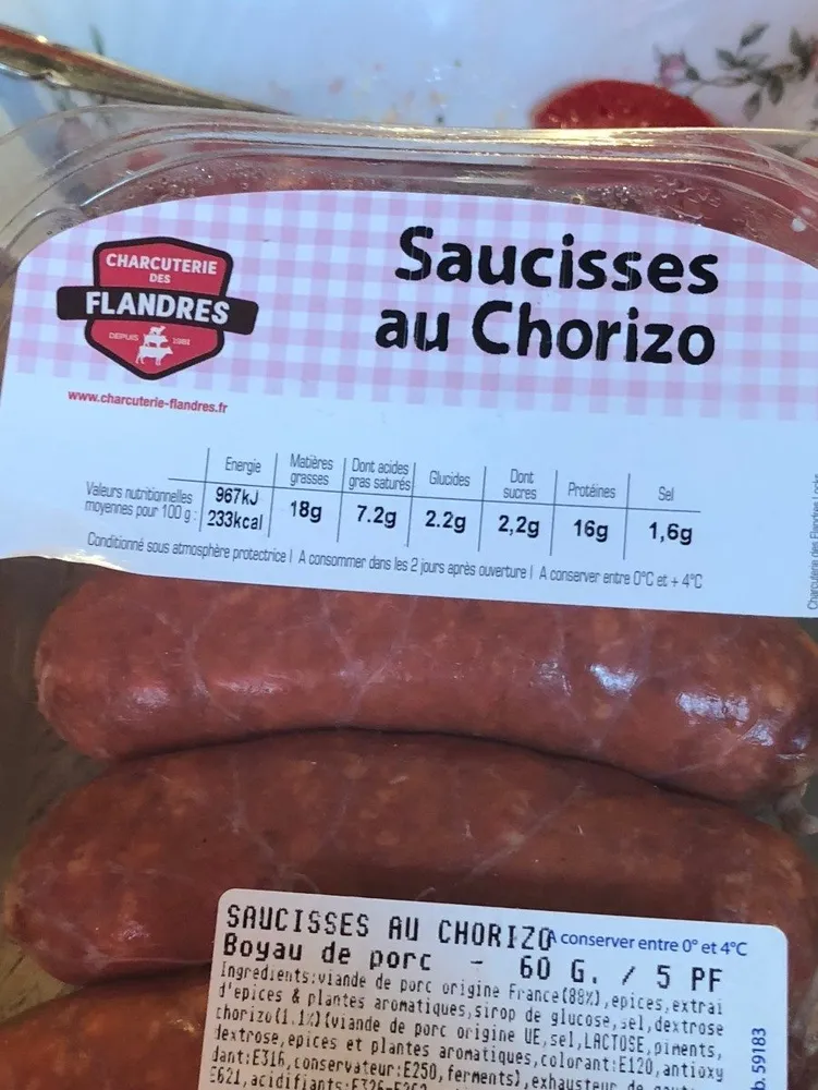 Saucisse au chorizo