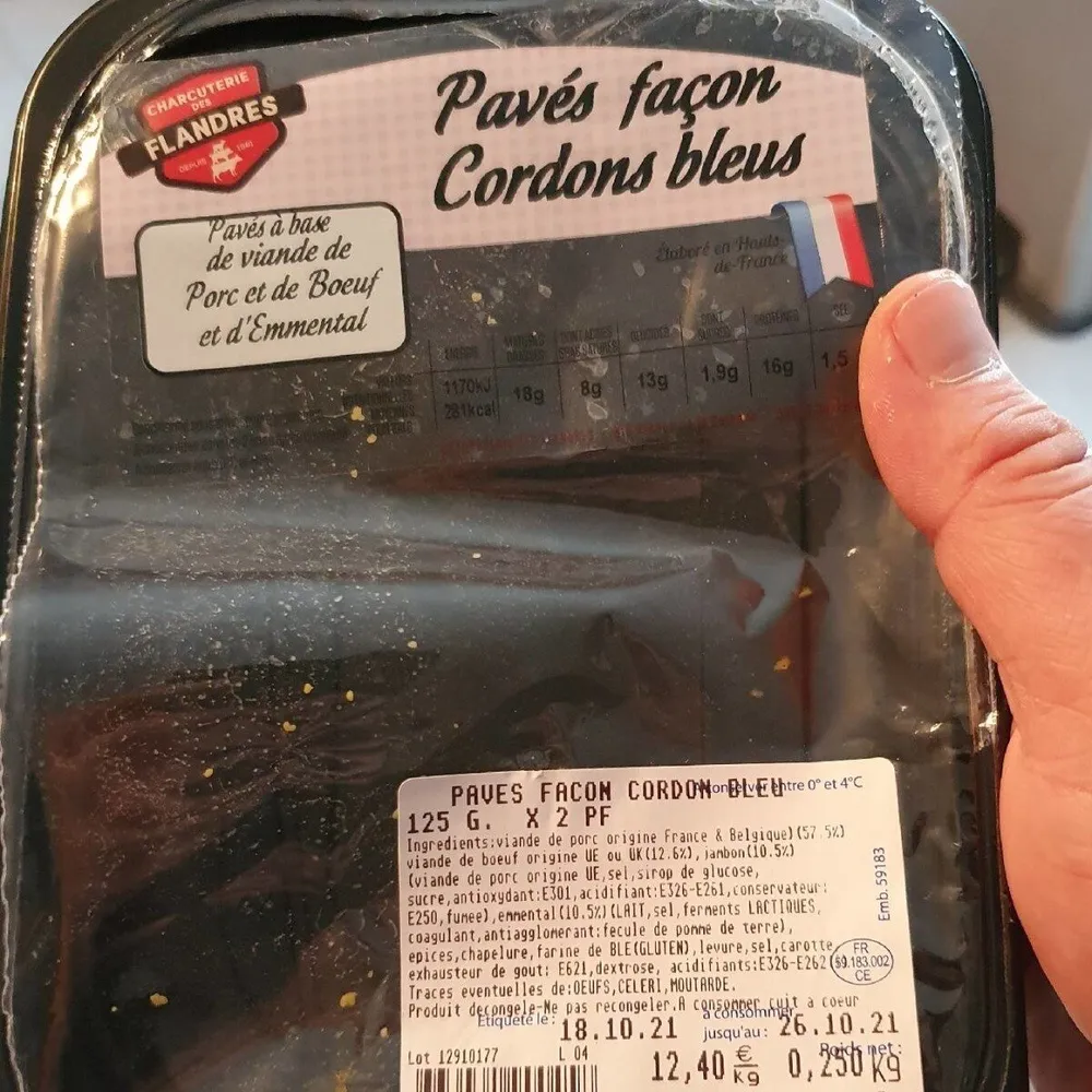 Pavés façon cordons bleus