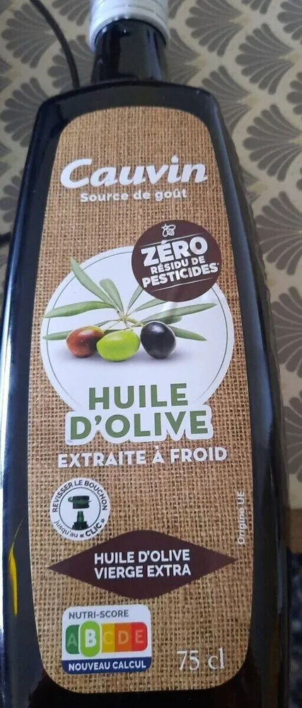 Huile d’olive extraite à froid