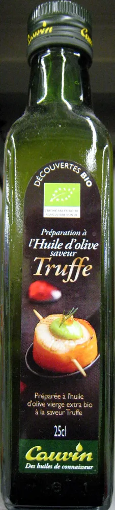 Préparation à l'Huile d'olive saveur Truffe Bio Cauvin