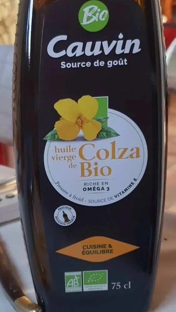 Huile vierge de colza bio