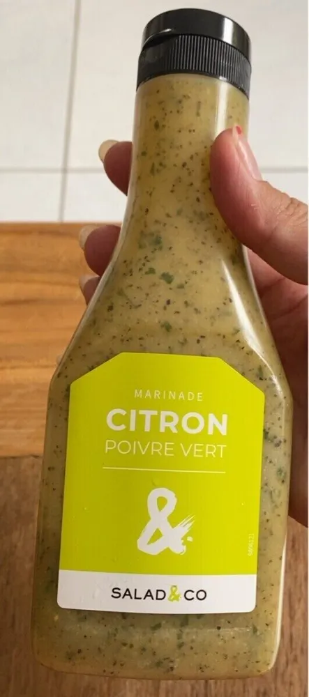 Marinade citron poivre verte