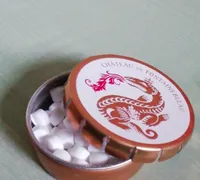 Bonbons sans sucre avec édulcorants à la menth forte