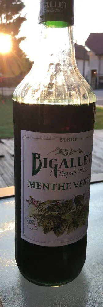 Sirop Menthe Verte