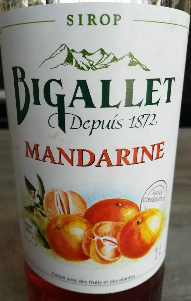 Sirop mandarine