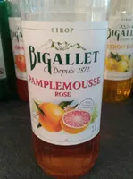 Sirop de pamplemousse rose