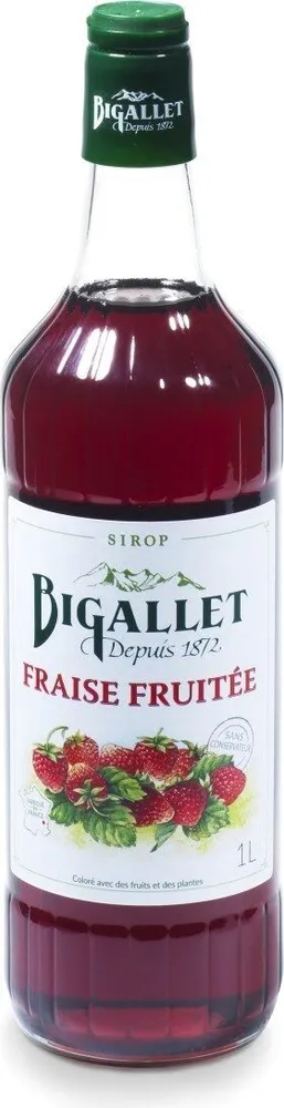 sirop de fraise fruitée