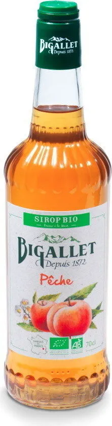 sirop de pêche bio
