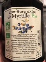 Confiture myrtille bio