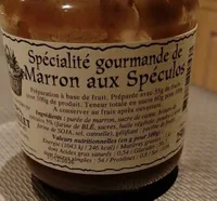 Spécialité gourmande de marron aux speculos