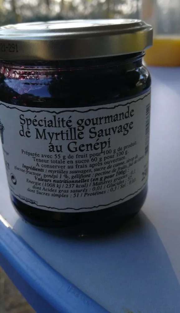 Myrtille sauvage au génépi