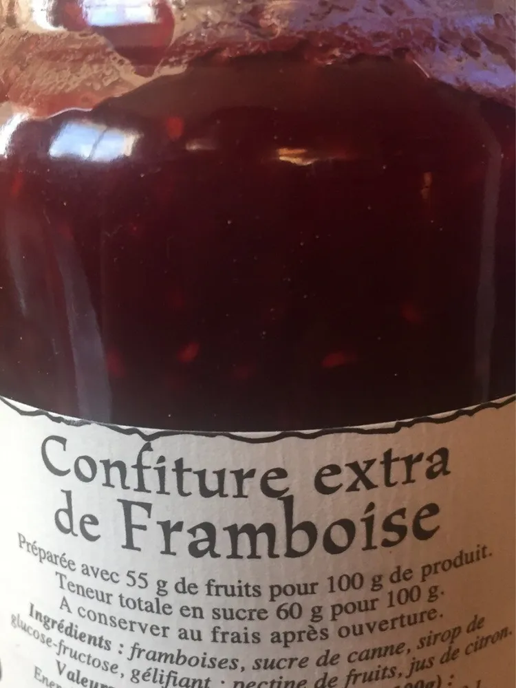 Confiture extra de framboise