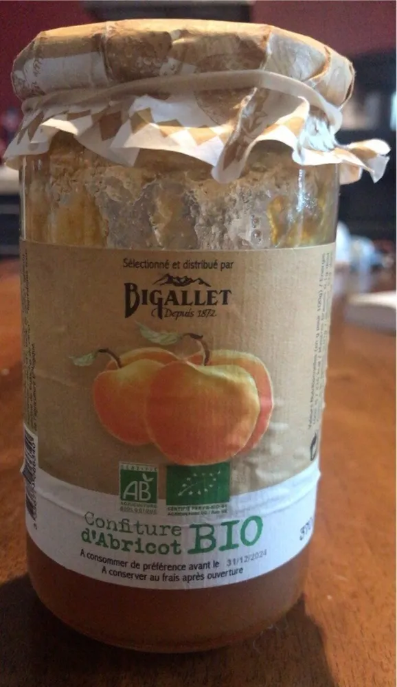 Confiture d’abricot BIO